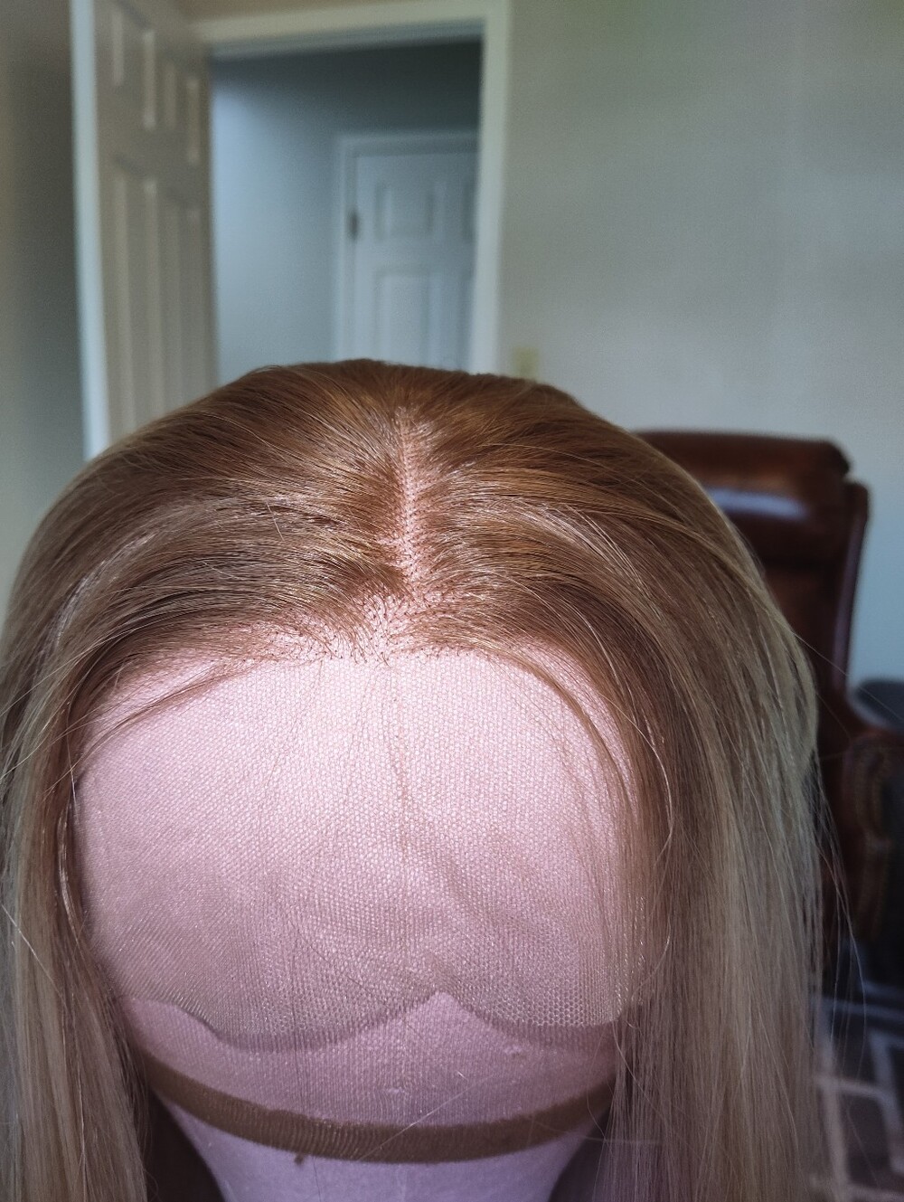 Ombre Highlight Blonde 13x5 Synthetic HD Lace Glueless Wig 150% Density 24" - Picture 3 of 11